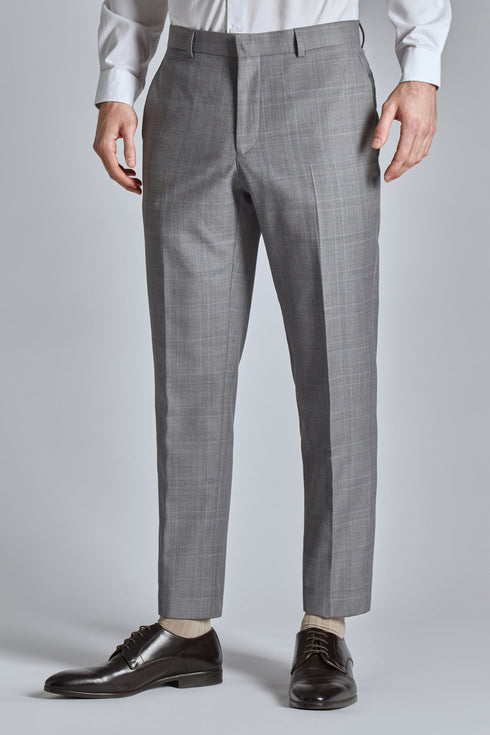 INDUST-Suits-GREY SOFT CHECK TROUSER- Ted Baker Romania